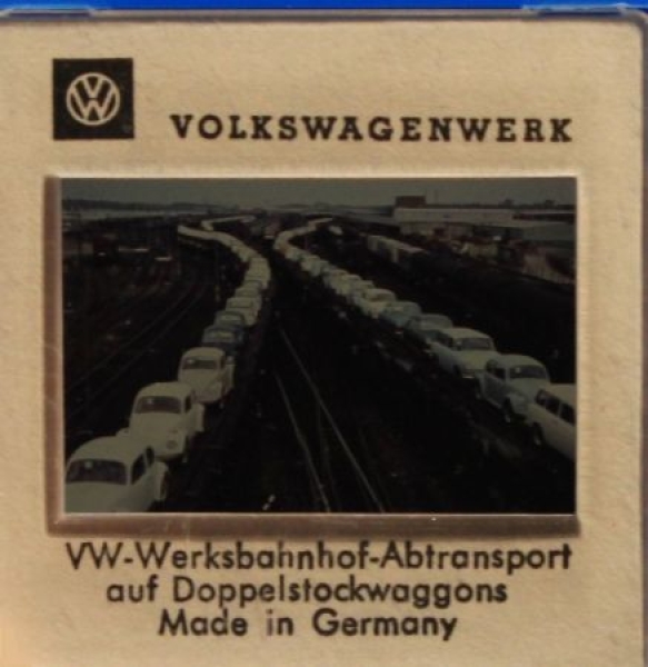 Volkswagen-Factory Carosserieproduktion 1967 four Factory-Slides (0152)